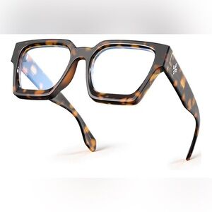 Tortoise Shell Square Blue Light Glasses